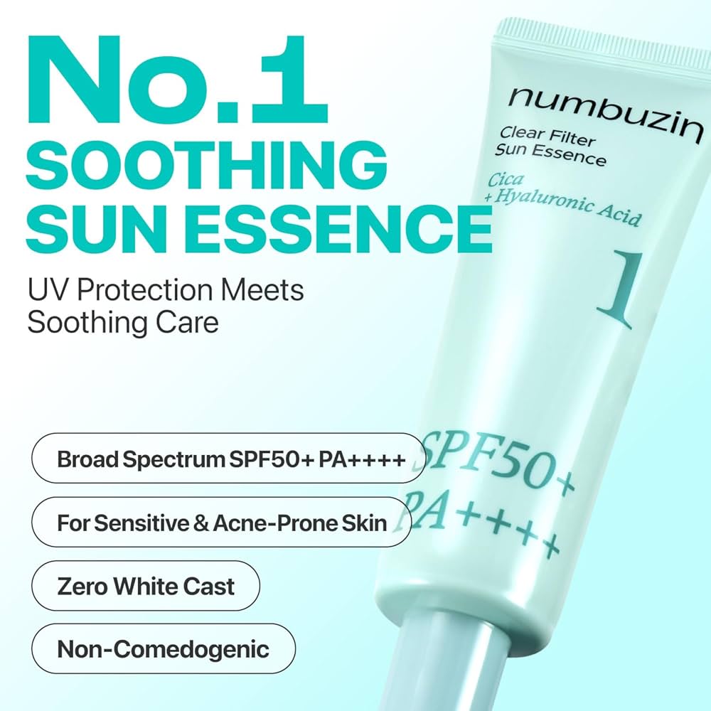 Clear Filter Sun Essence Cica +Hyaluronic Acid