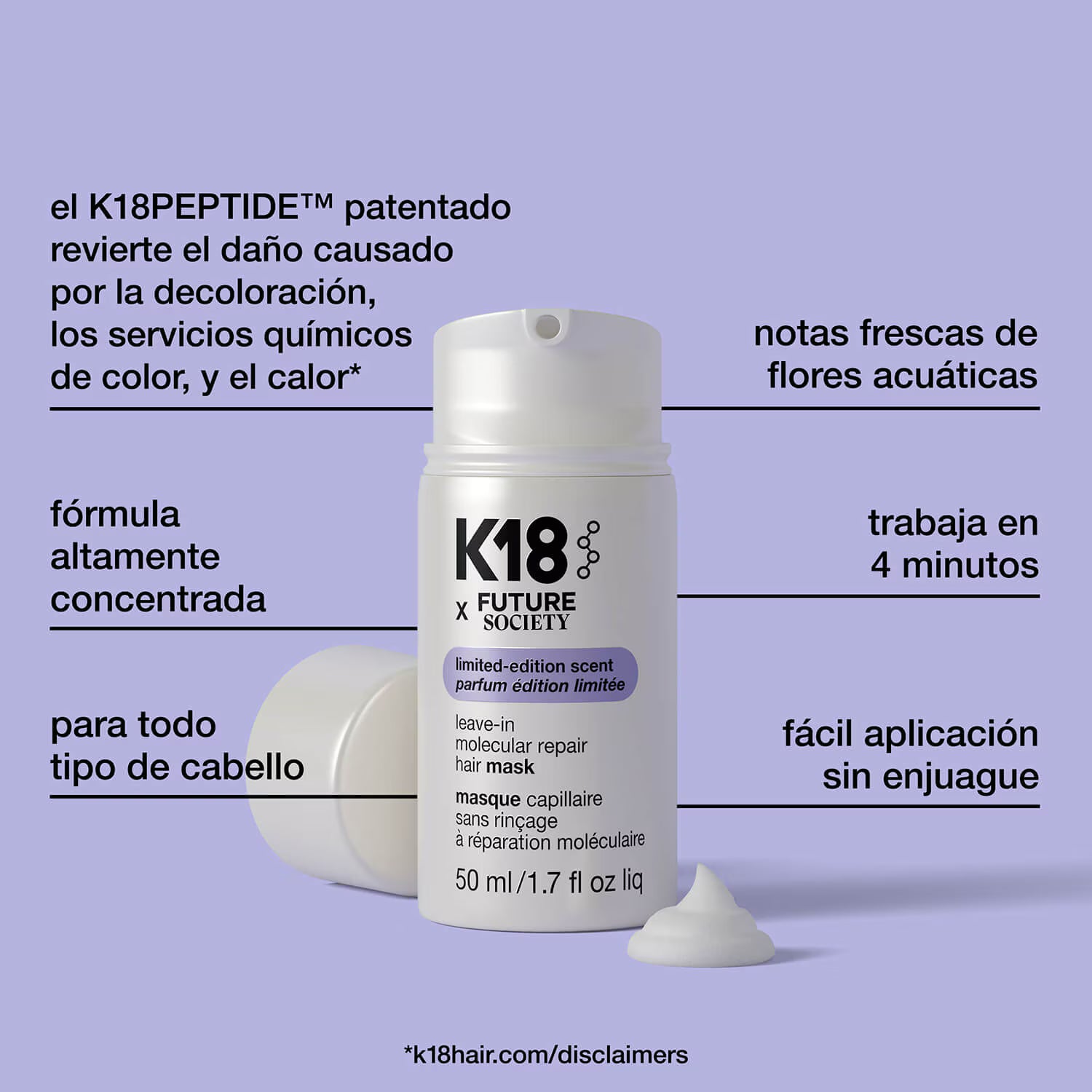 Leave-In Molecular Repair Hair Mask X Future Society