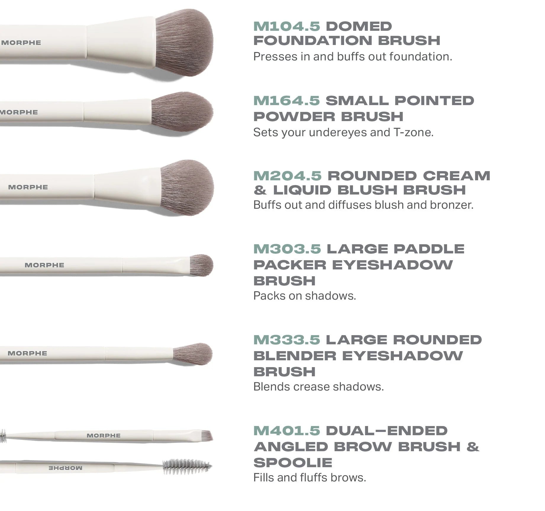 Along For The Glide 6-Piece Travel Brush Set