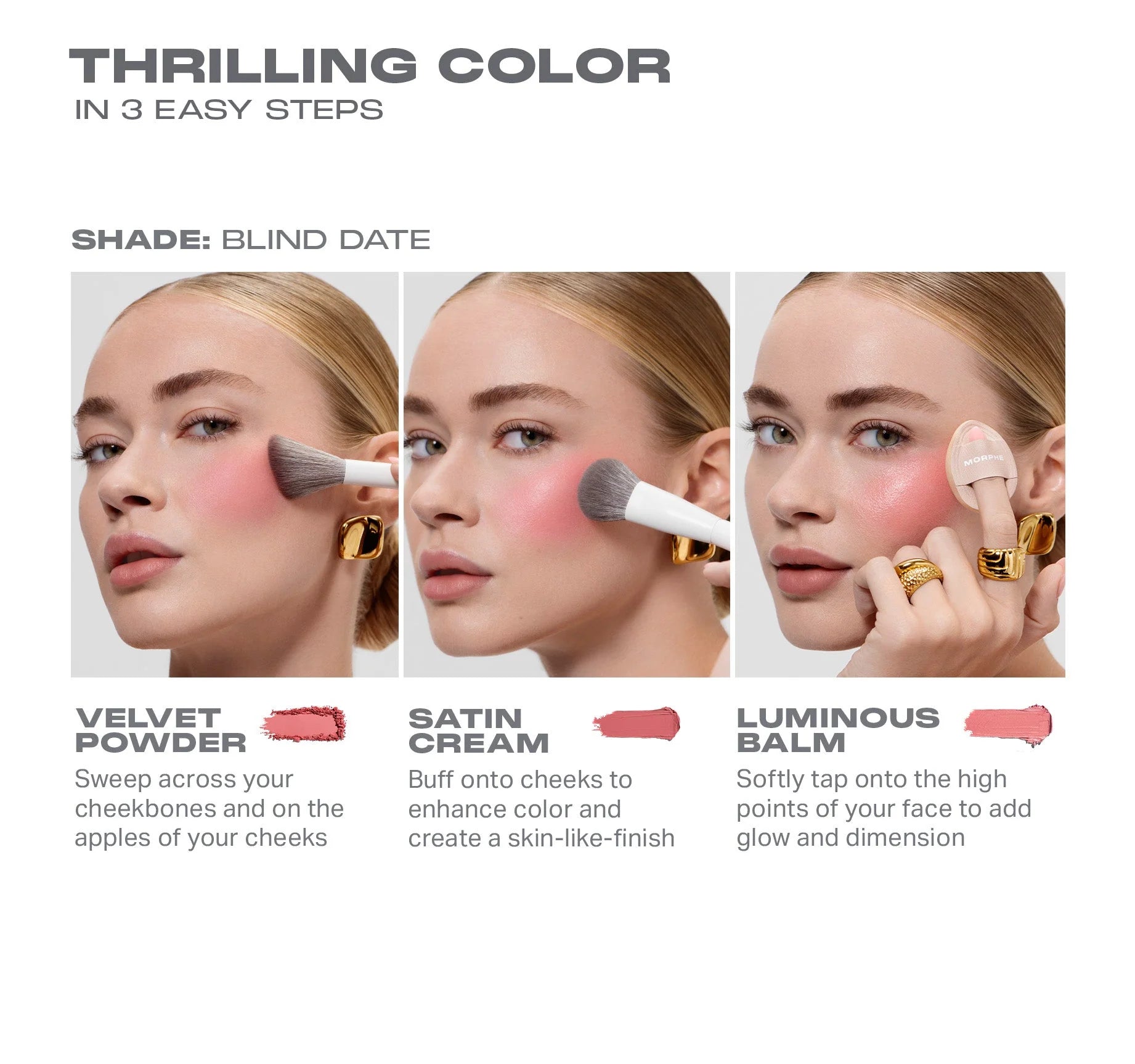 Cheek Thrills Multi Finish Face Trio