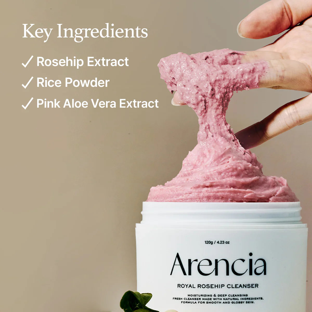 Fresh Rosehip Rice Mochi Cleanser