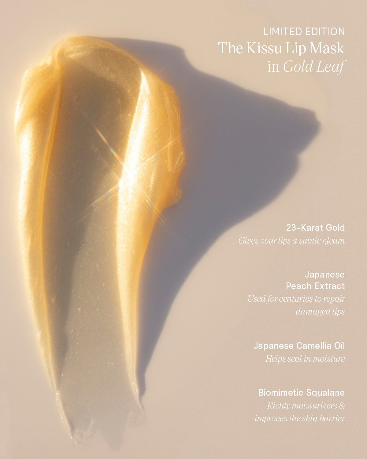 The Kissu Lip Mask - Gold Leaf (Edición limitada)