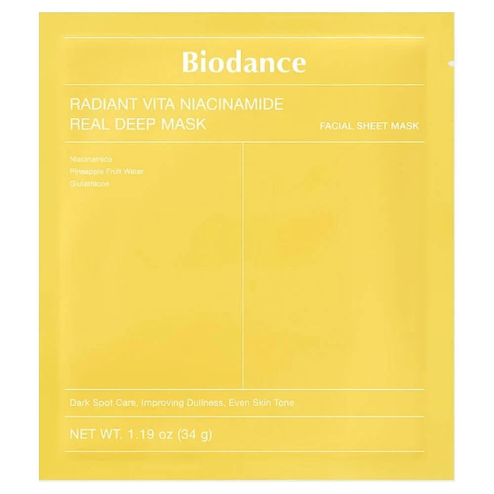 Radiant Vita Niacinamide Real Deep Mask - 1 Pieza