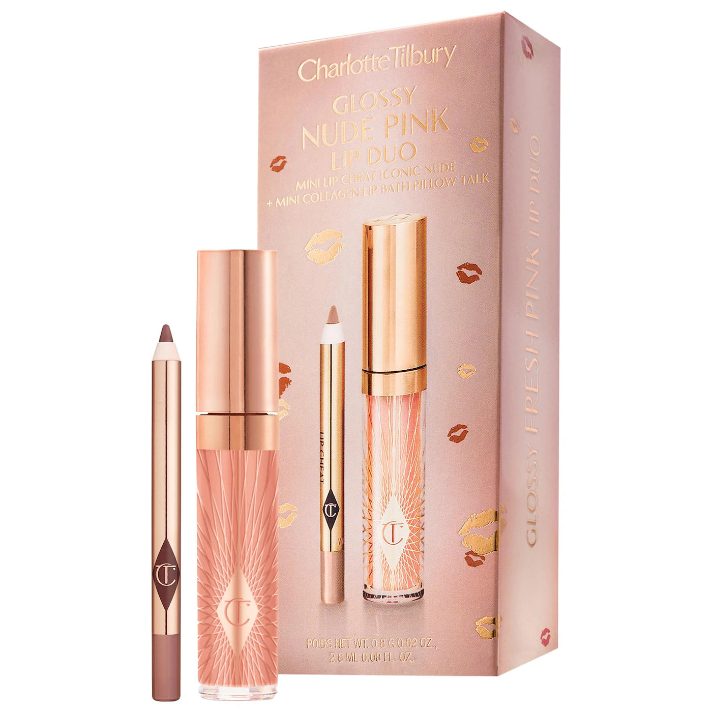 Glossy Nude Pink Lip Duo