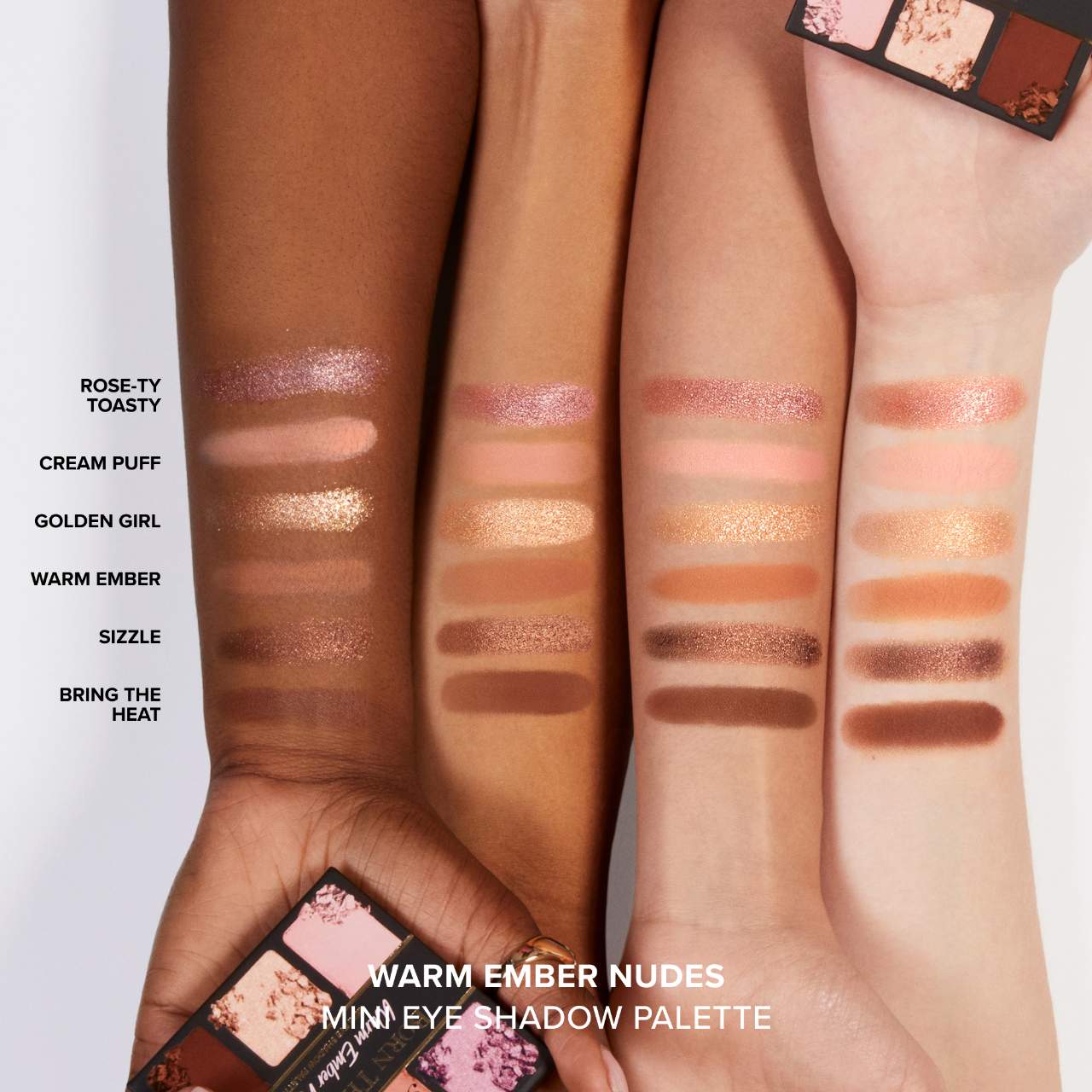 Mini Born This Way Complexion-Inspired Eyeshadow Palette Warm Ember Nudes