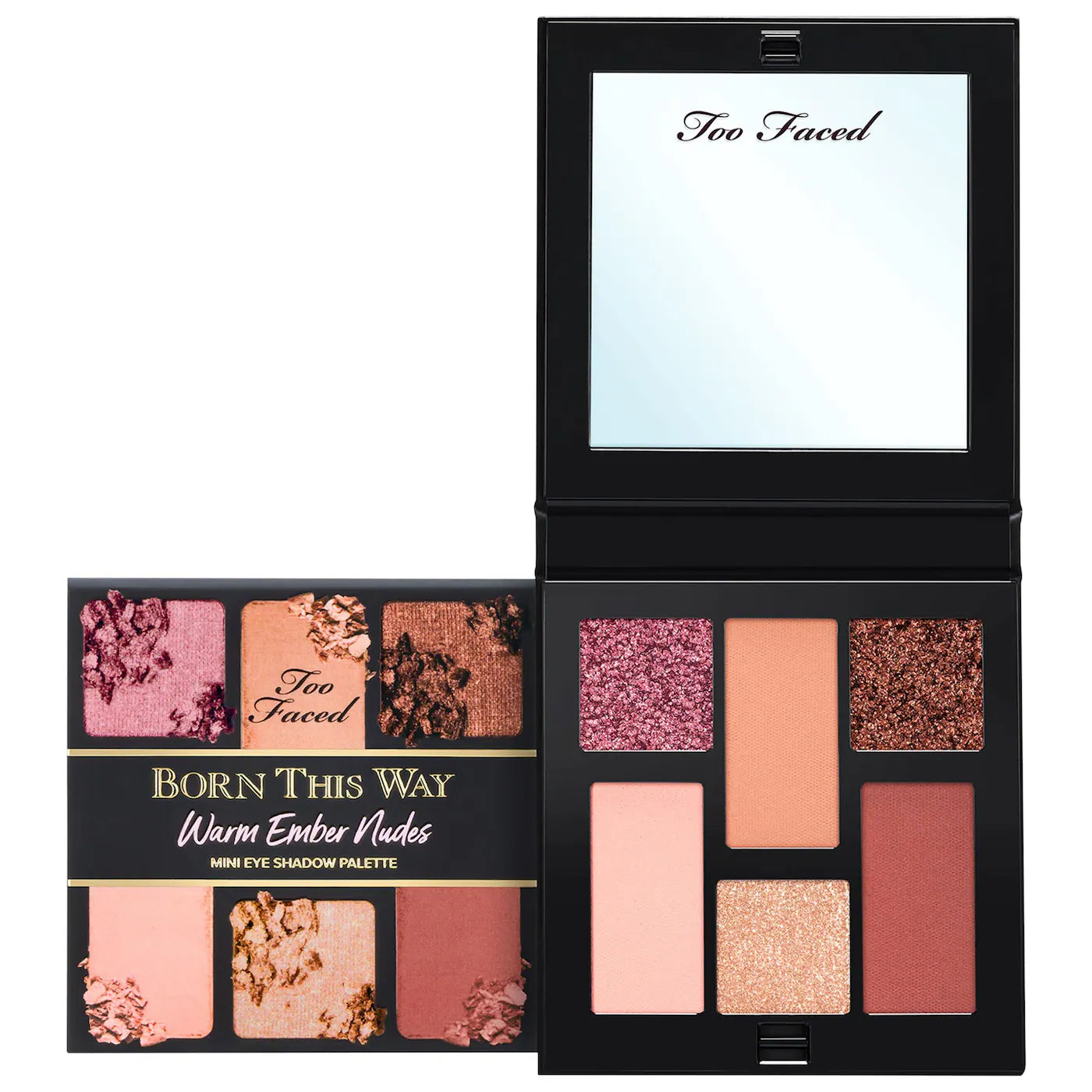Mini Born This Way Complexion-Inspired Eyeshadow Palette Warm Ember Nudes