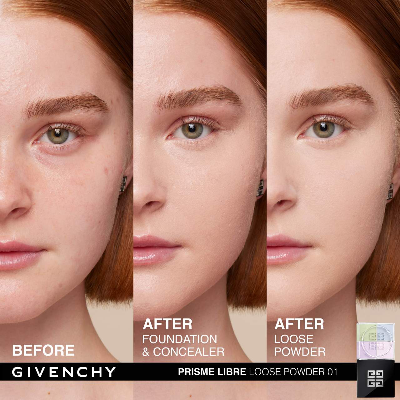 Prisme Libre 4-Color Loose Powder - 01 Mousseline Pastel
