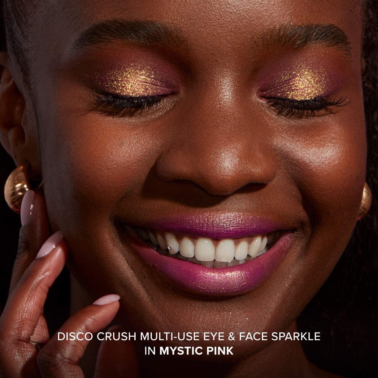 Disco Crush High Shine Glitter Eye + Face Sparkle - Mystic Pink