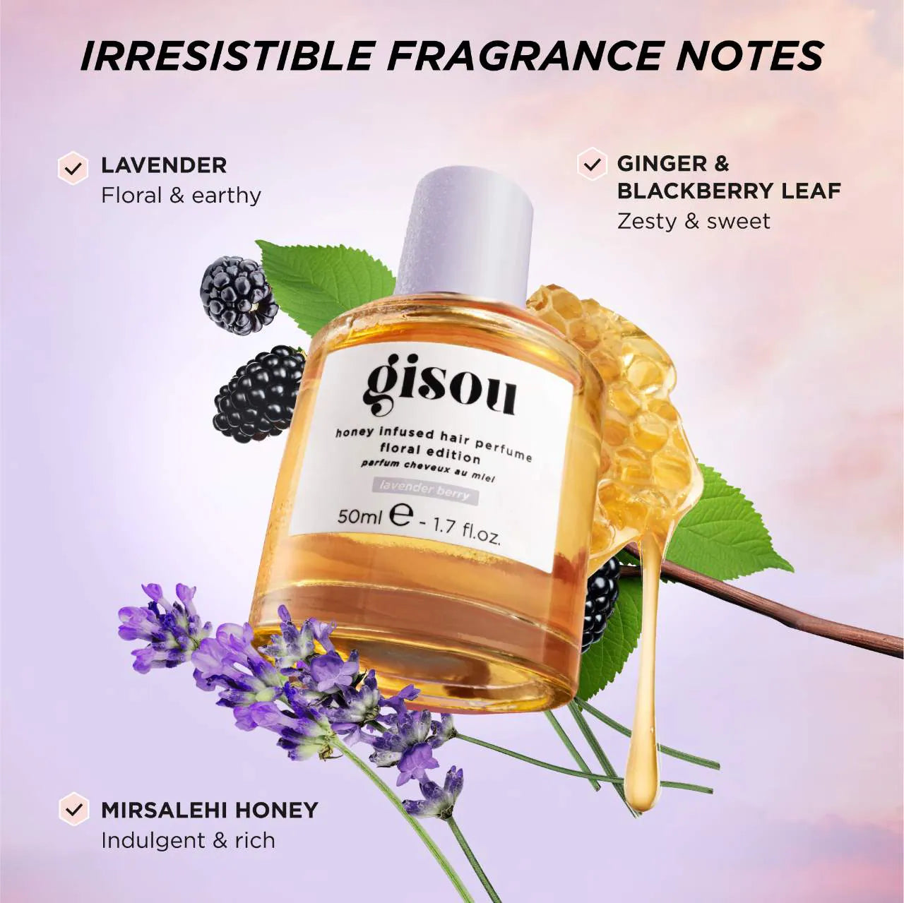 Honey Infused Hair Perfume - Lavender Berry