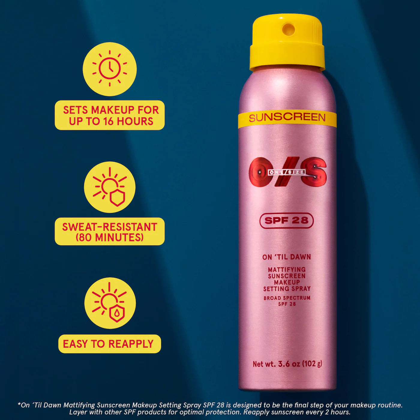 On 'Til Dawn Mattifying Setting Spray SPF 28
