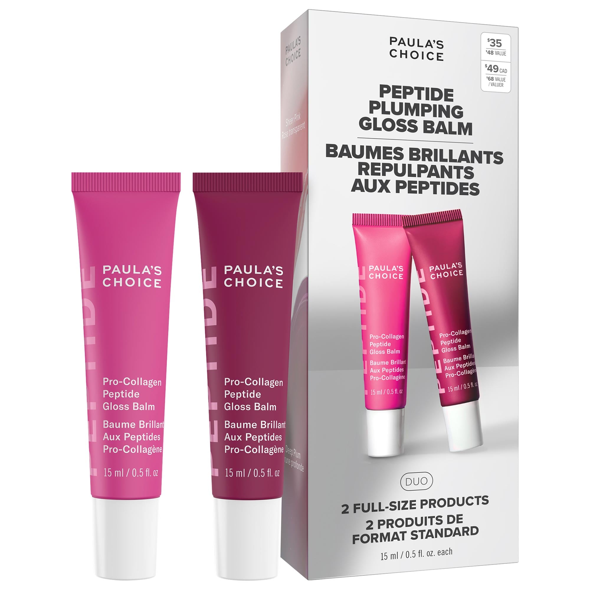 Peptide Plumping Gloss Balm Duo