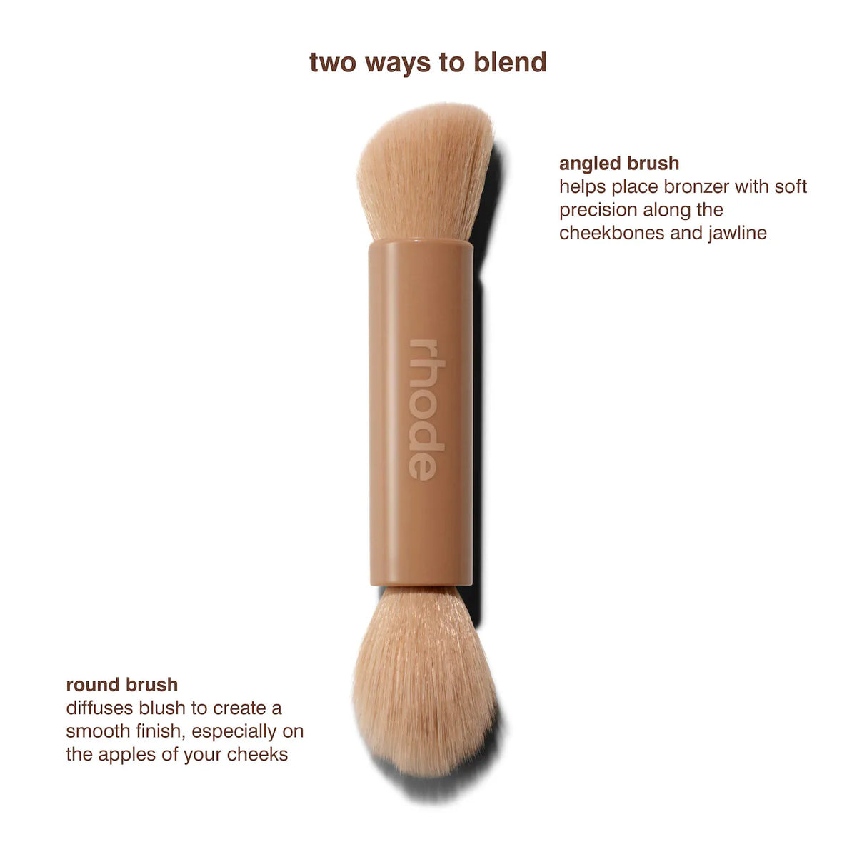 Pocket Brush Double-Ended Makeup Brush
